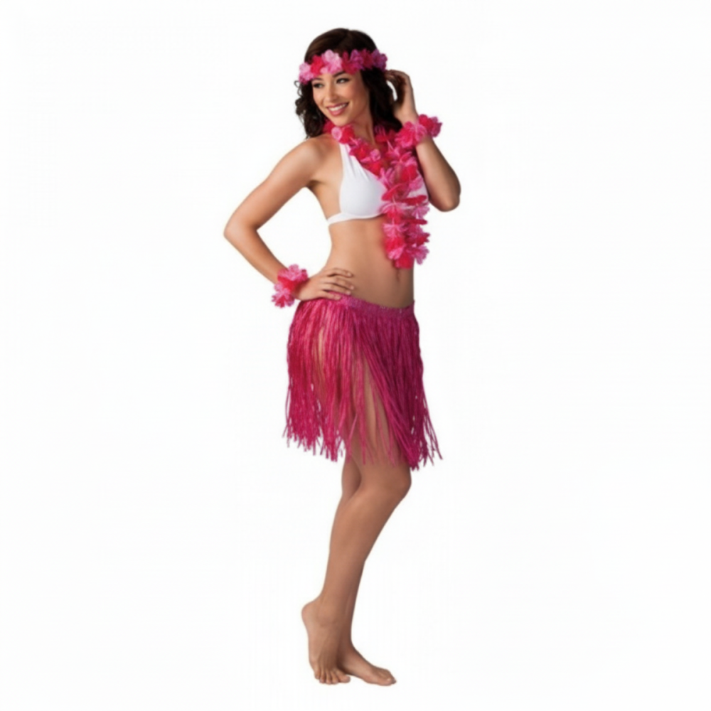 Kostým havajská tanečnice růžová