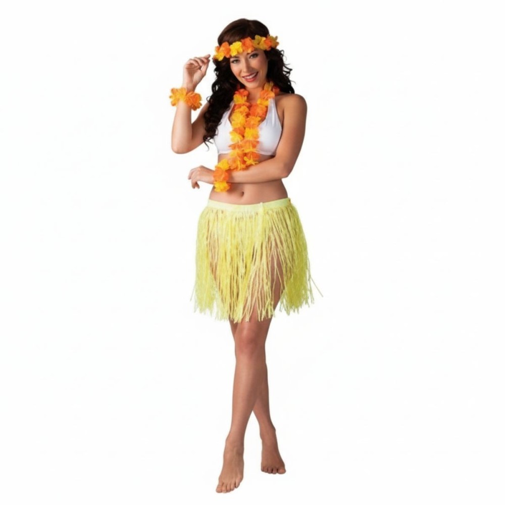 Kostým havajská tanečnice žlutá