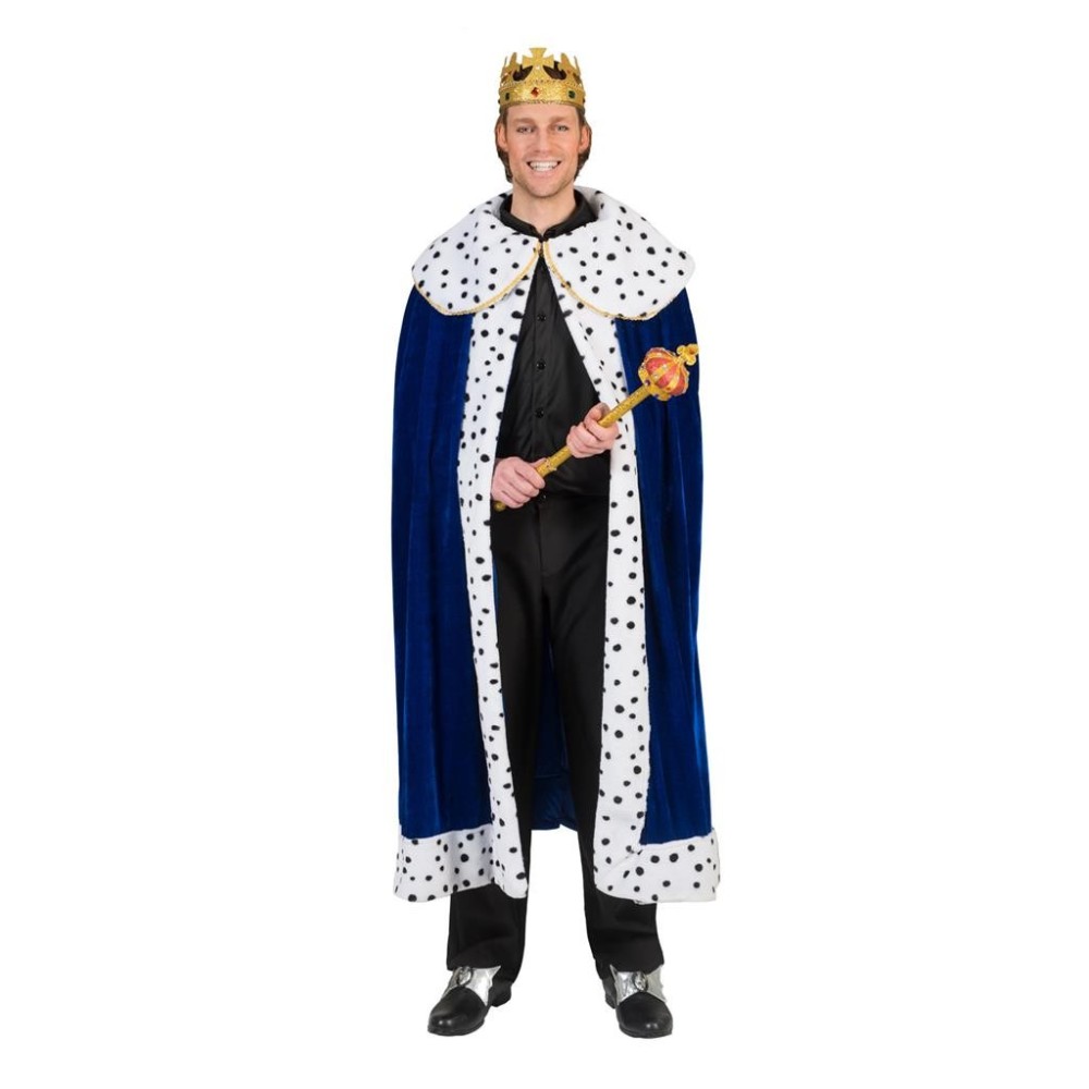 Karnevalový kostým Královský plášť modrý