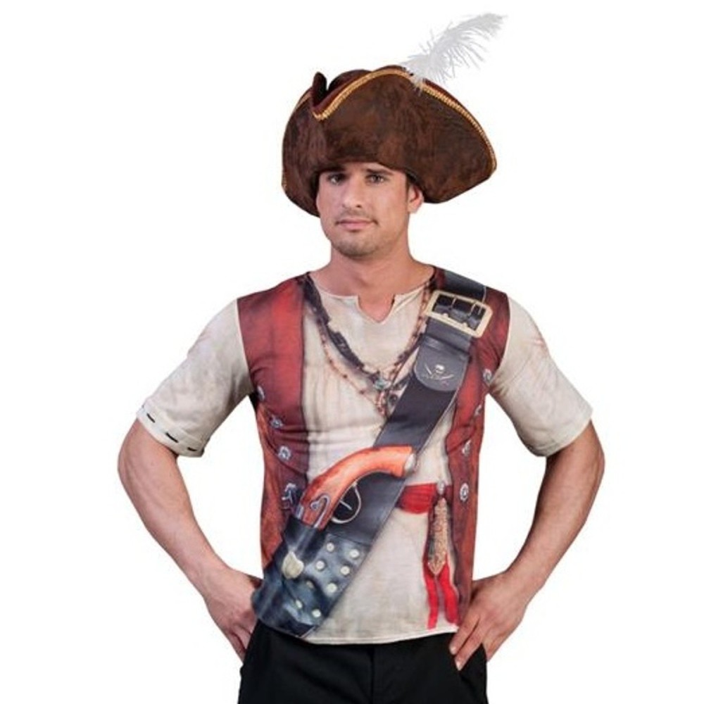 Pánský kostým Pirát 3D tričko 54