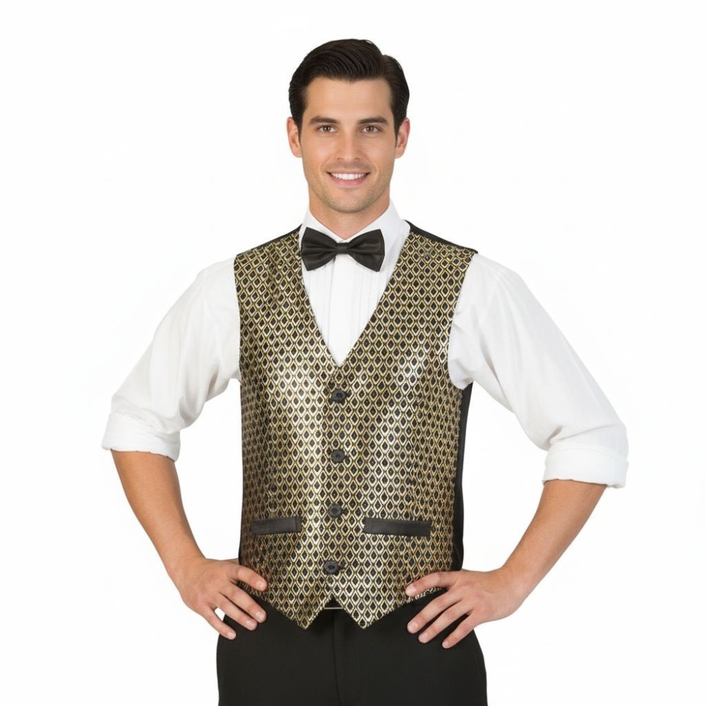Pánský kostým Zlatá vesta 52-54 L