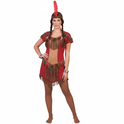 Dámský kostým Indiánka červená 36-38 S