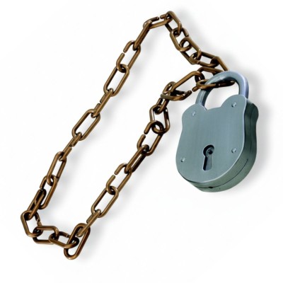 Plastový řetěz a zámek