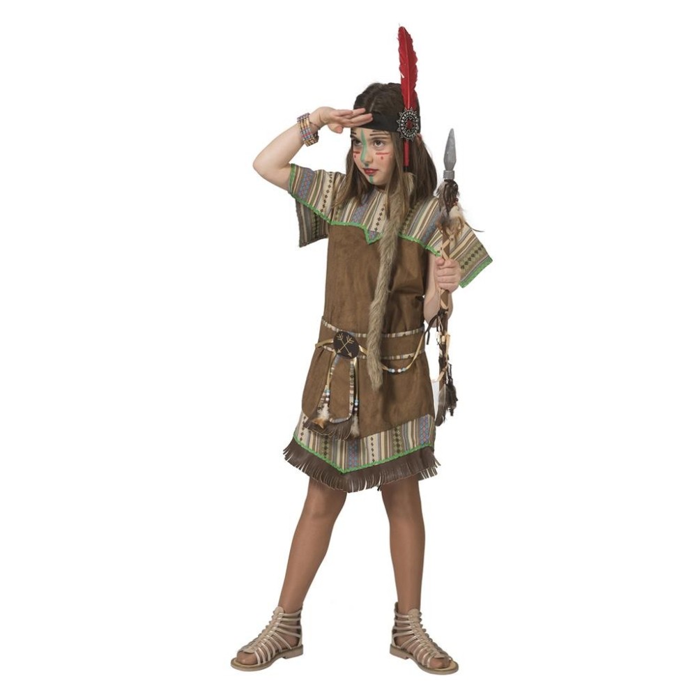 Dětský dívčí kostým Indiánka hnědá 116