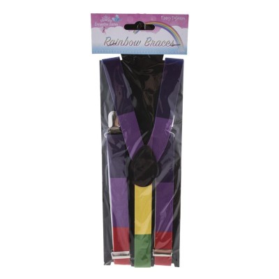 Šle kšandy pruhované duhové