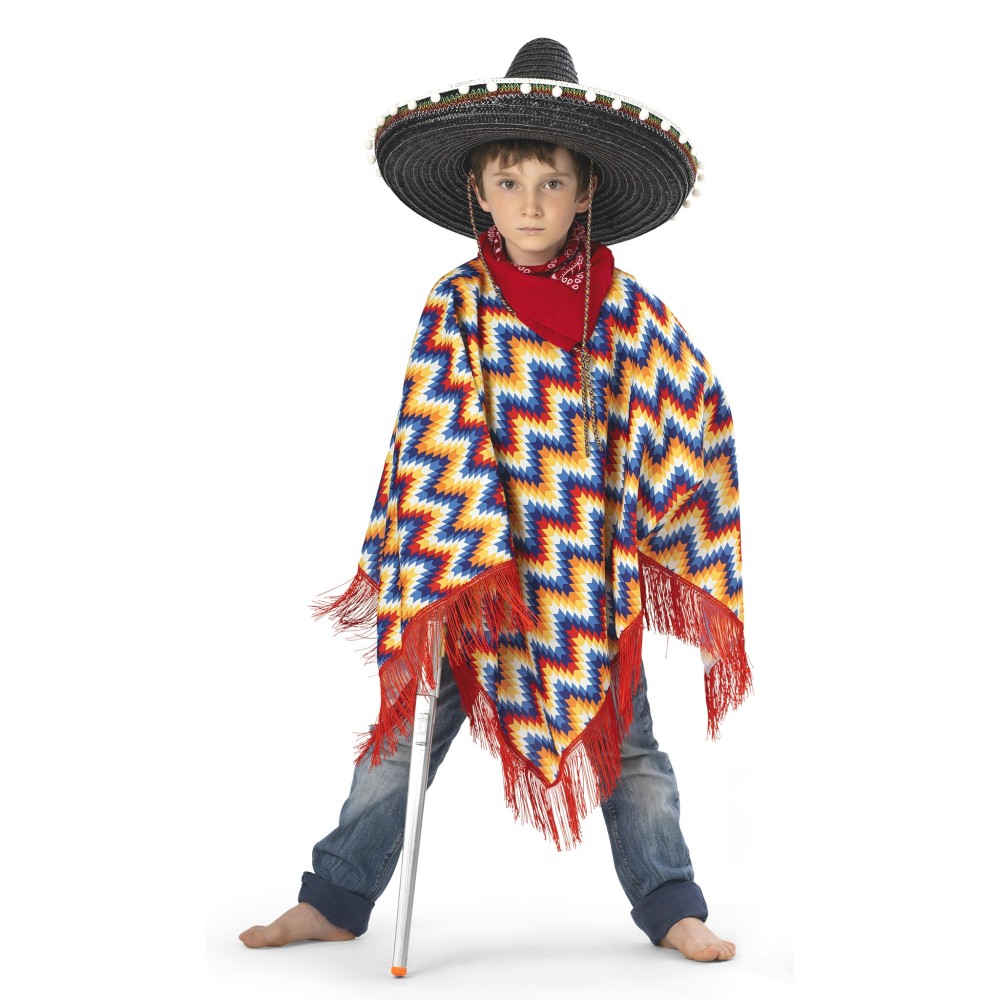 Dětský chlapecký kostým Mexičan pončo