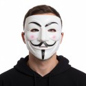 Maska Guy Fawkes Anonymus Vendeta bílá