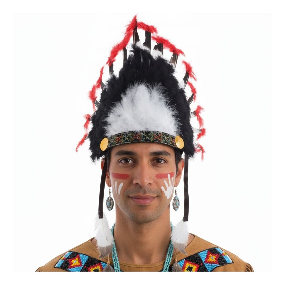 Indiánská čelenka náčelník