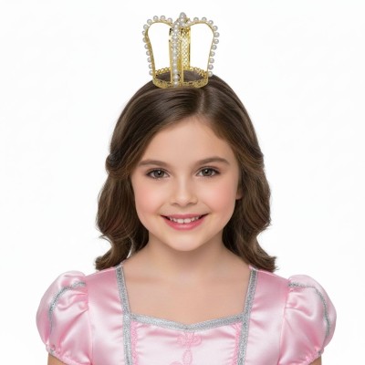 Zlatá korunka s perlami