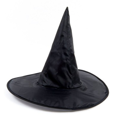Černý špičatý klobouk čarodějnice dětská