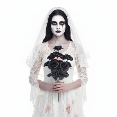 Kytice černé růže