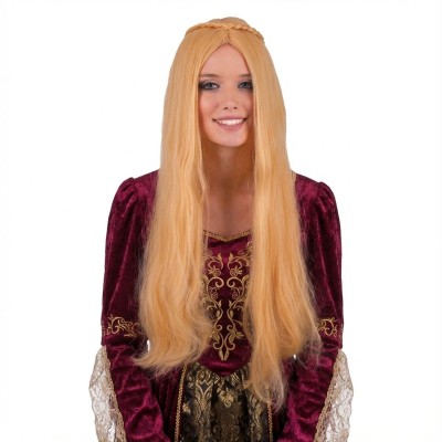 Paruka dámská dlouhá s copánkem