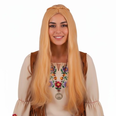 Paruka dámská dlouhá s copánkem