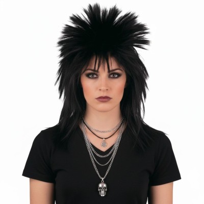 Paruka retro punk černá