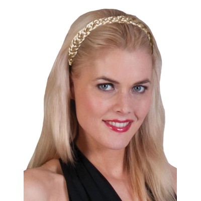 Čelenka cop spletené vlasy blond