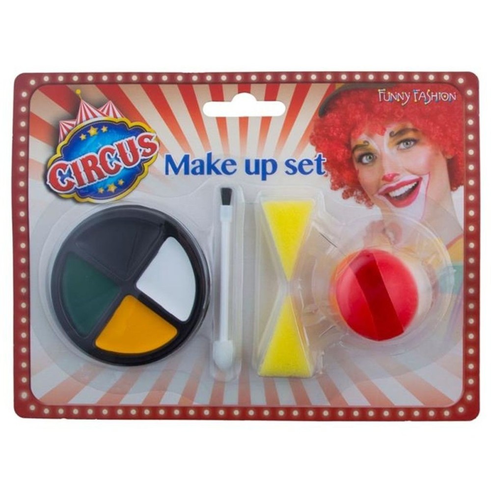Make up sada s červeným nosem klaun