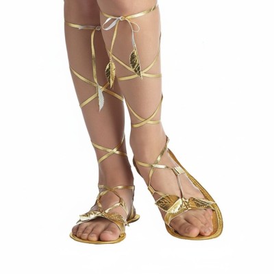 Dámské zlaté sandály antika