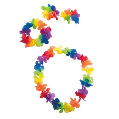 Sada duhové květinové věnce