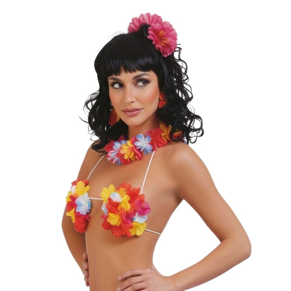 Podprsenka s květinami havaj