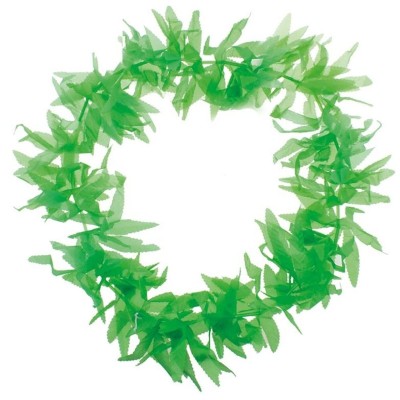 Havajský věnec zelené listy