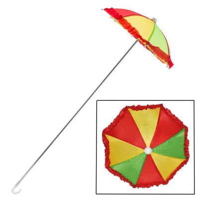 Klaunský deštník na dlouhé hůlce 75 cm