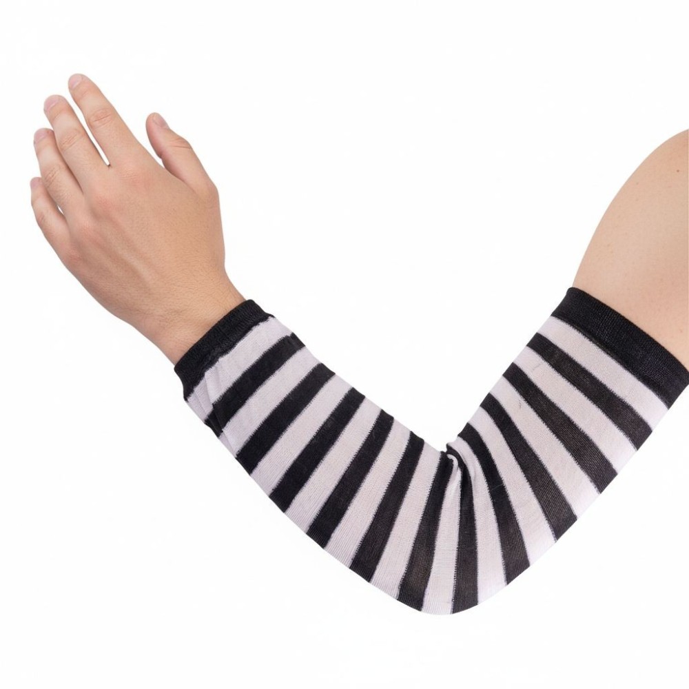 Návleky na ruce rukavice černobílé