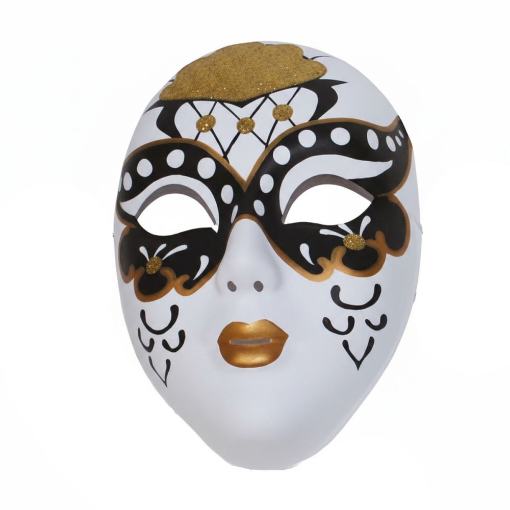 Maska benátská zdobená