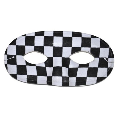 Maska škraboška pierot černobílá