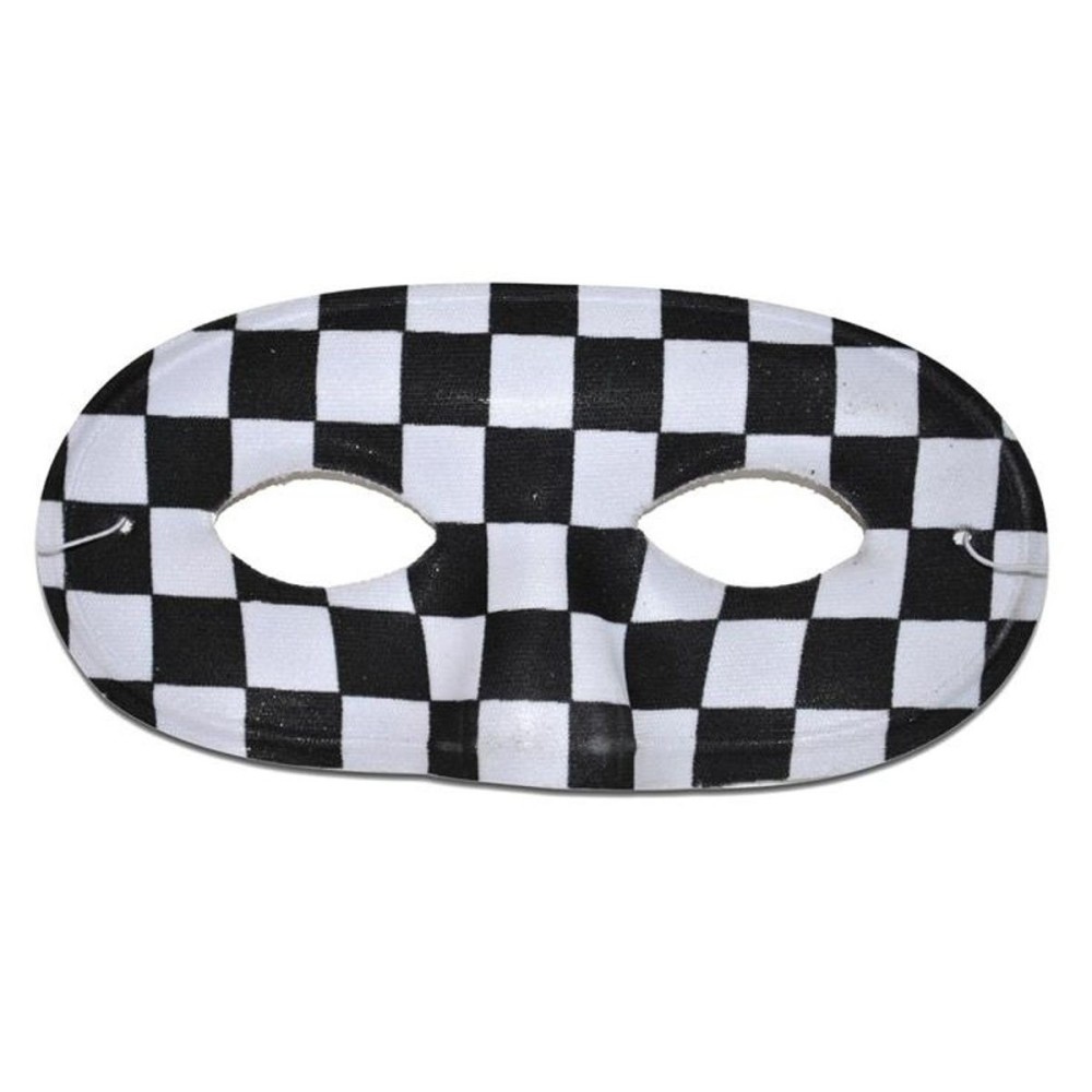 Maska škraboška pierot černobílá