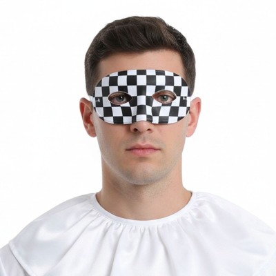 Maska škraboška pierot černobílá