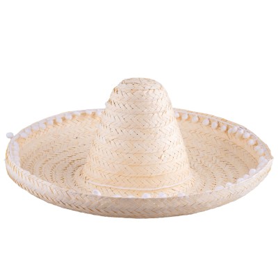 Mexický klobouk sombrero přírodní 45 cm