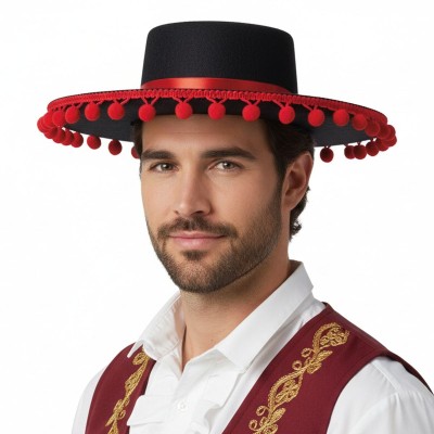 Španělský klobouk černý