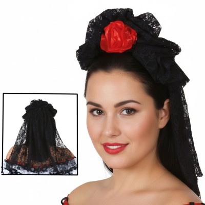 Mantila španělská spona se závojem