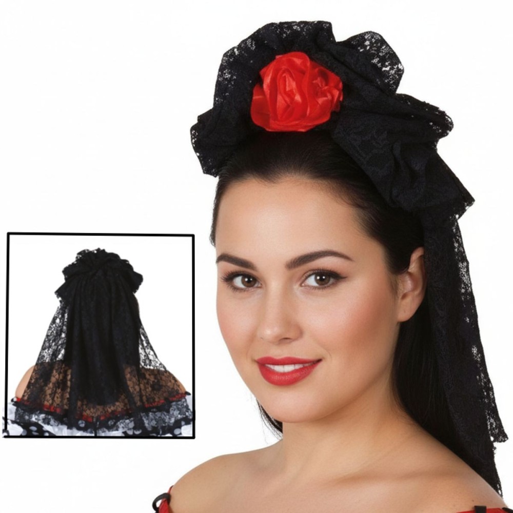 Mantila španělská spona se závojem