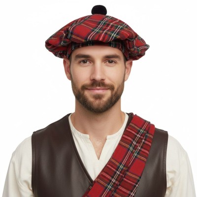 Skotská čepice baret