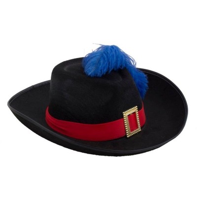 Klobouk mušketýr černý