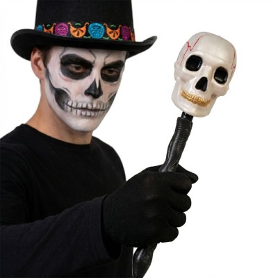 Lebka Halloween dekorace 44cm