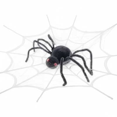 Dekorace umělý pavouk 17 cm