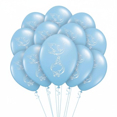 Latexové balónky modré chlapeček 12ks