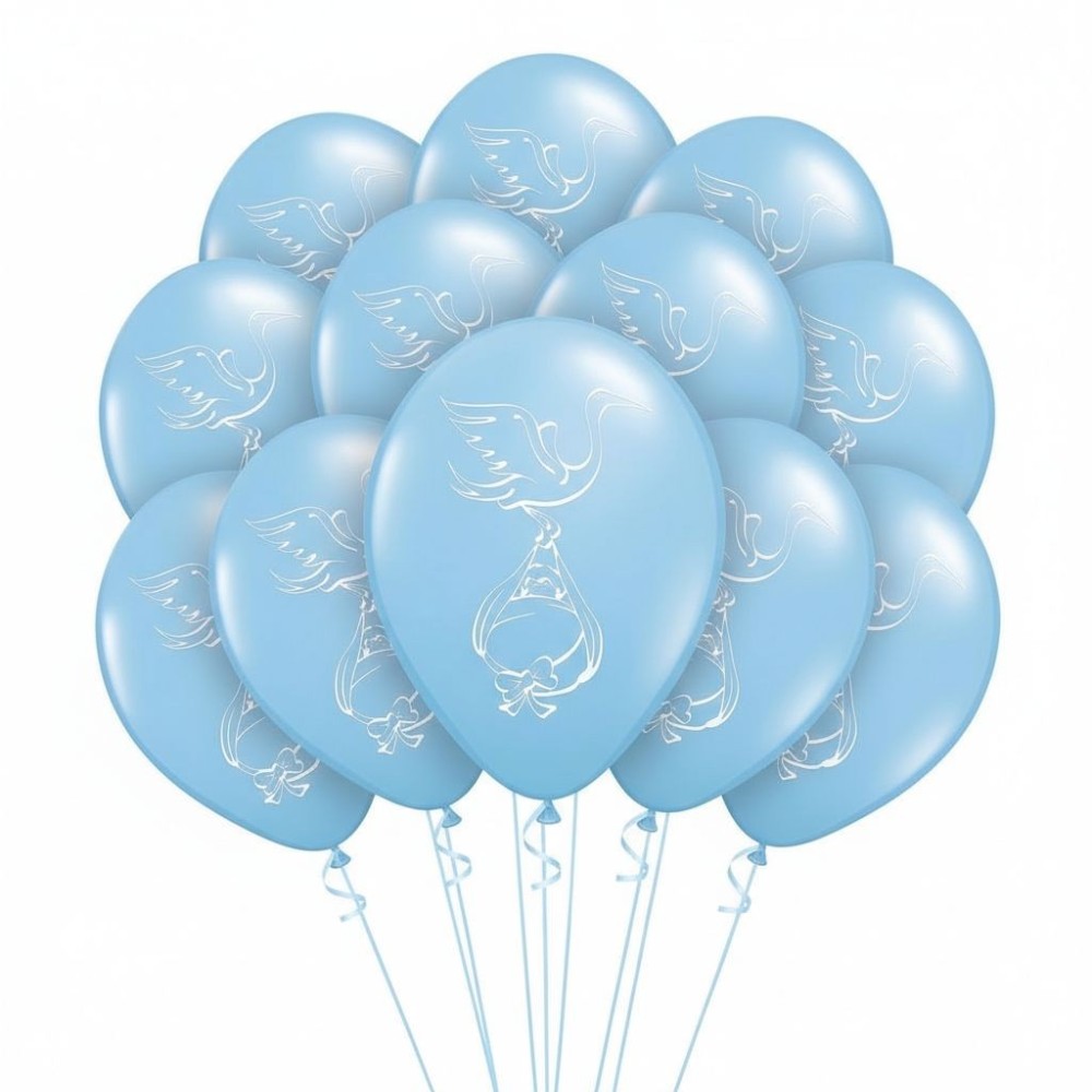 Nafukovací balónky modré chlapeček 12ks