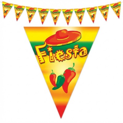 Plastová girlanda vlajková Mexiko Fiesta 5 m