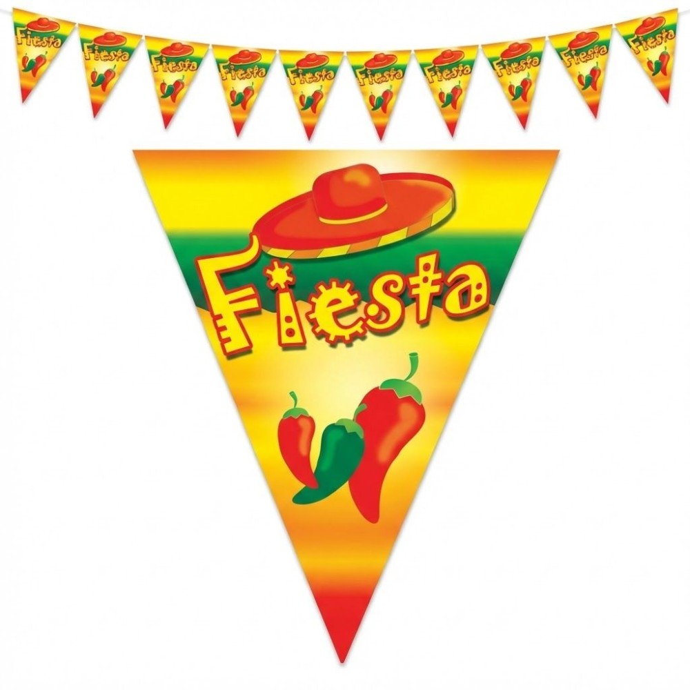 Plastová girlanda vlajková Mexiko Fiesta 5 m