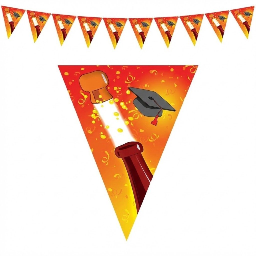 Plastová girlanda vlajková promoce 5m