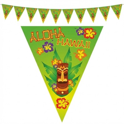 Plastová girlanda vlajková Havaj Aloha 5 m
