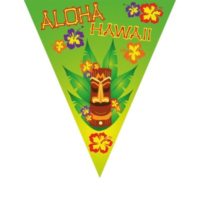 Plastová girlanda vlajková Havaj Aloha 5 m