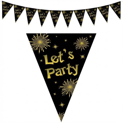 Plastová girlanda vlajková Lets party 5m