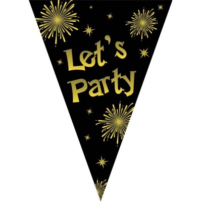Plastová girlanda vlajková Lets party 5m
