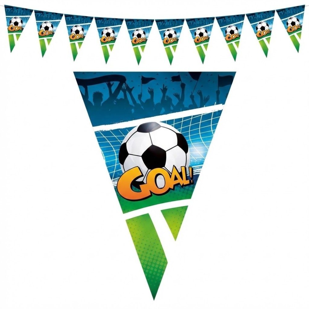 Plastová girlanda vlajková fotbal 5m