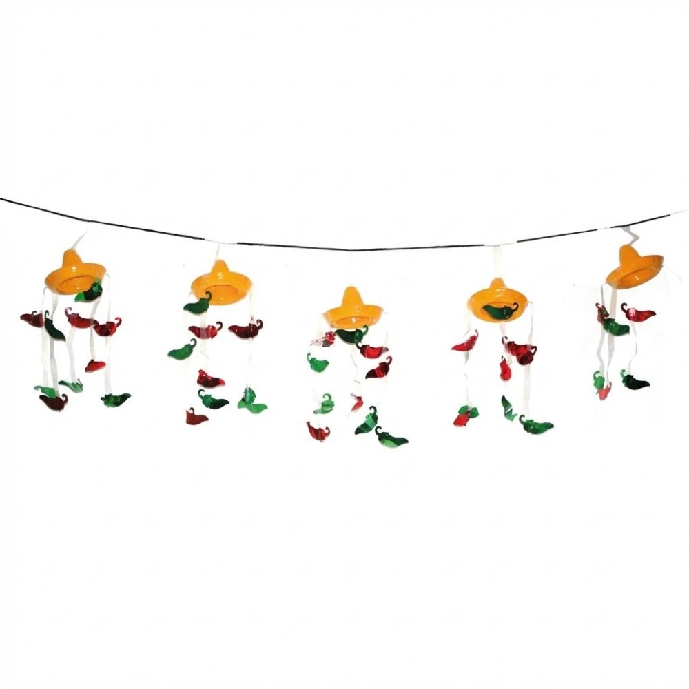 Plastová dekorace girlanda 3D Mexiko 365 cm