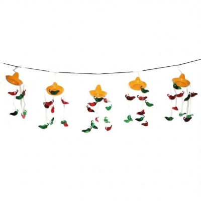 Plastová dekorace girlanda 3D Mexiko 365 cm